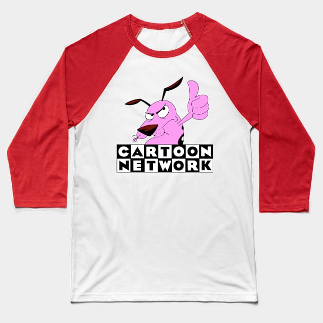 cartoon network coraje Baseball T-Shirt by HarlinDesign